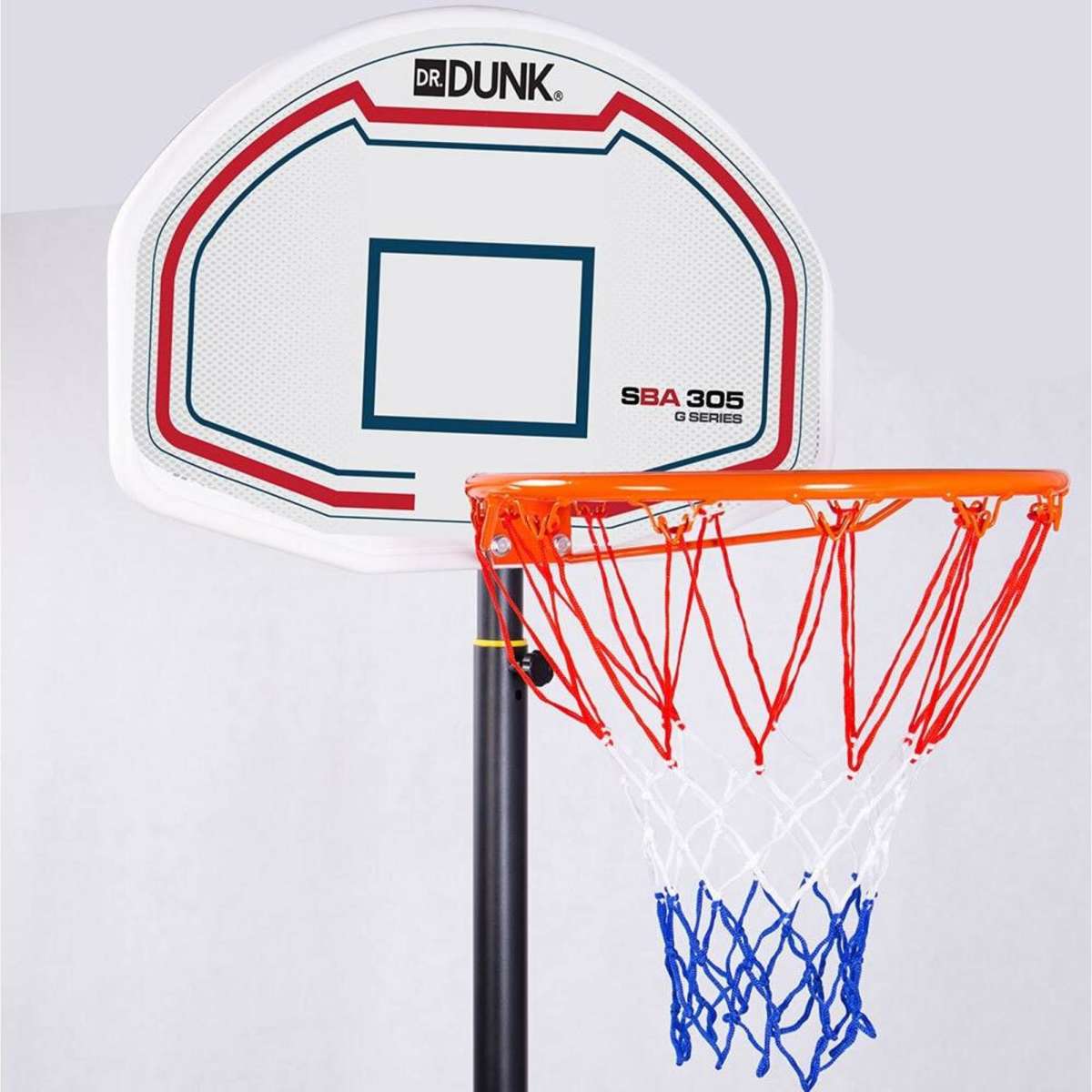 Dr.Dunk Basketball Hoop Stand System Kids Height Adjustable Portable ...