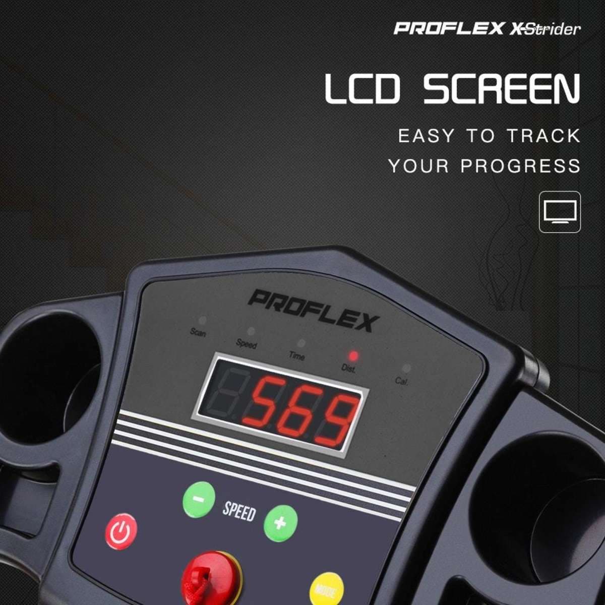 Proflex Mini Walking Electric Treadmill Compact Exercise Machine