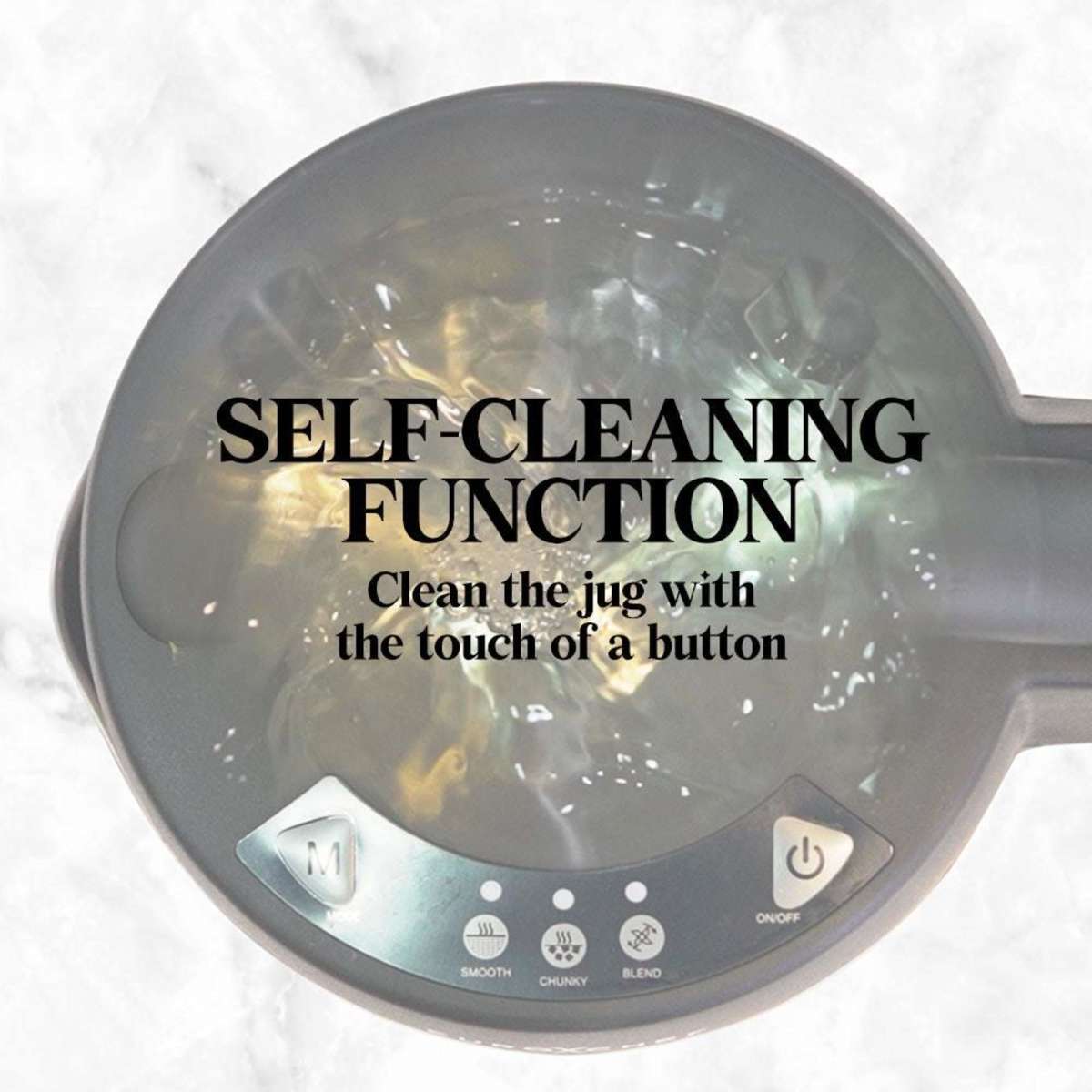 Eurochef Soup Maker Blender Smoothie Compact Hot Cold Stainless Steel