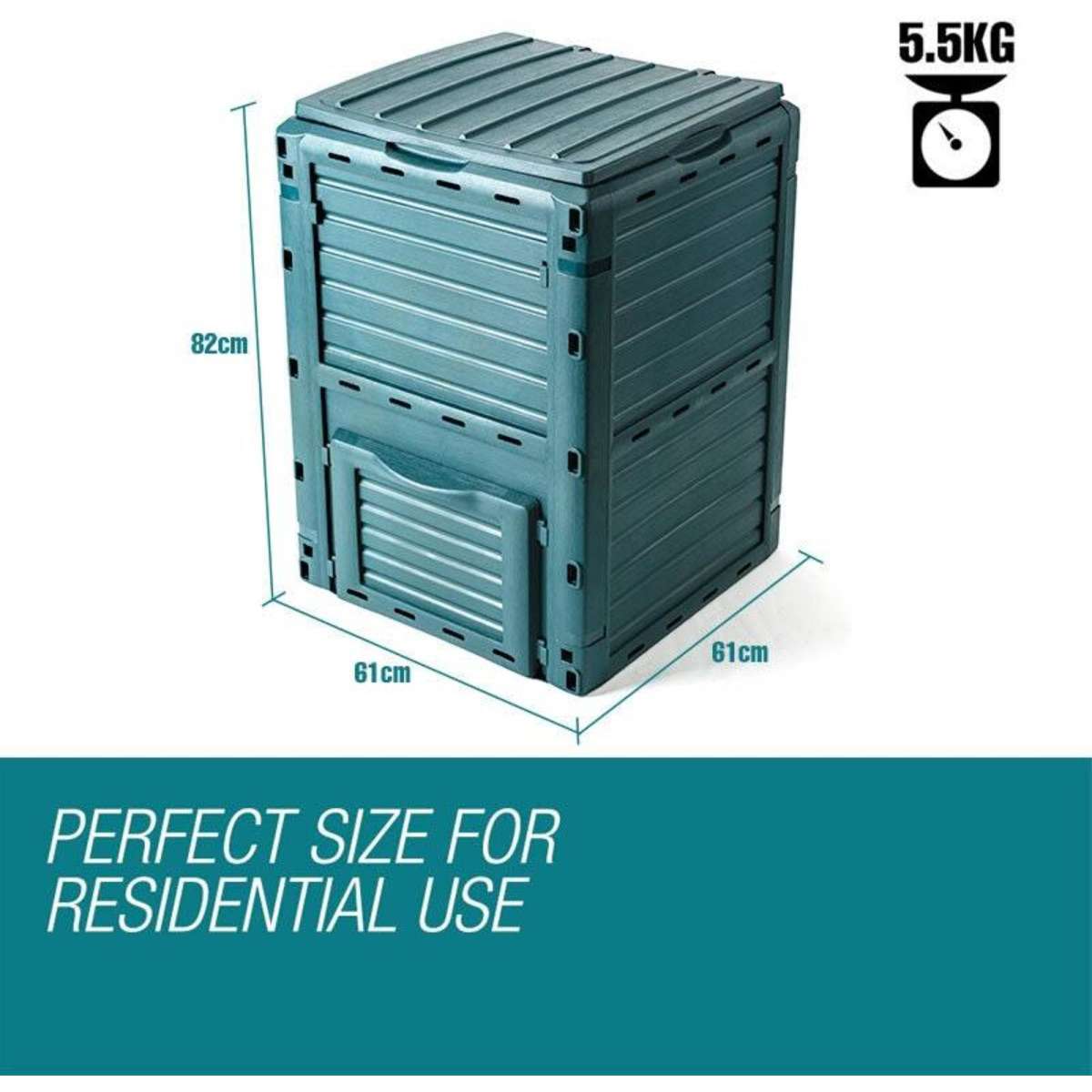 Plantcraft 290L Aerated Compost Bin Food Waste Garden Recycling