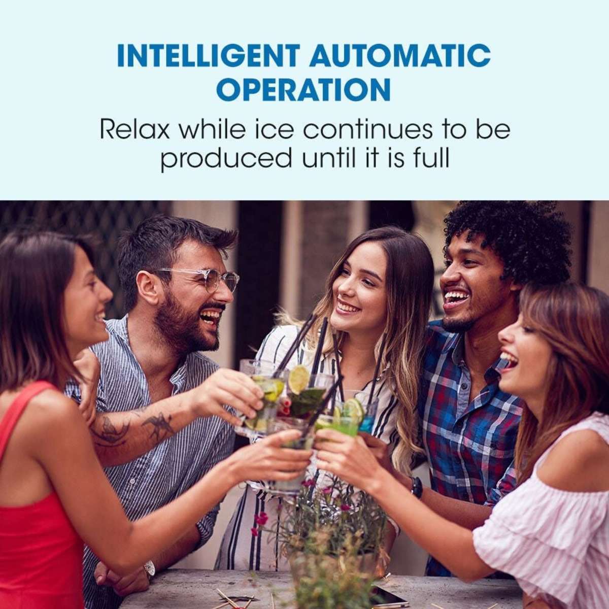 Polycool 3.2L Portable Ice Cube Maker Machine Automiatic With Control