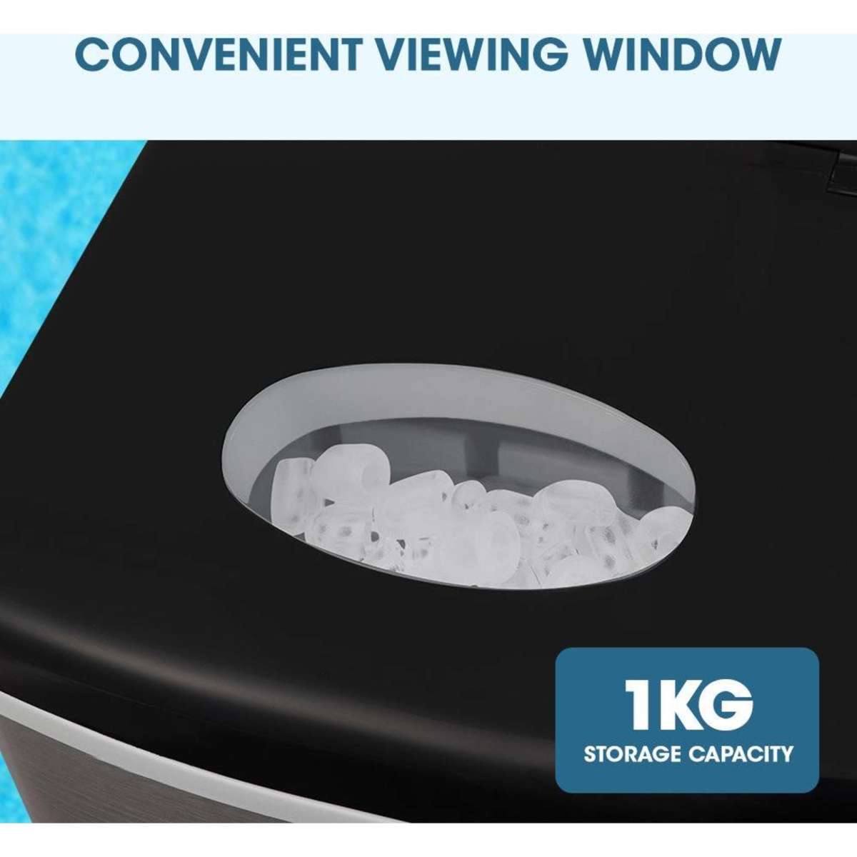 Polycool 3.2L Portable Ice Cube Maker Machine Automiatic With Control