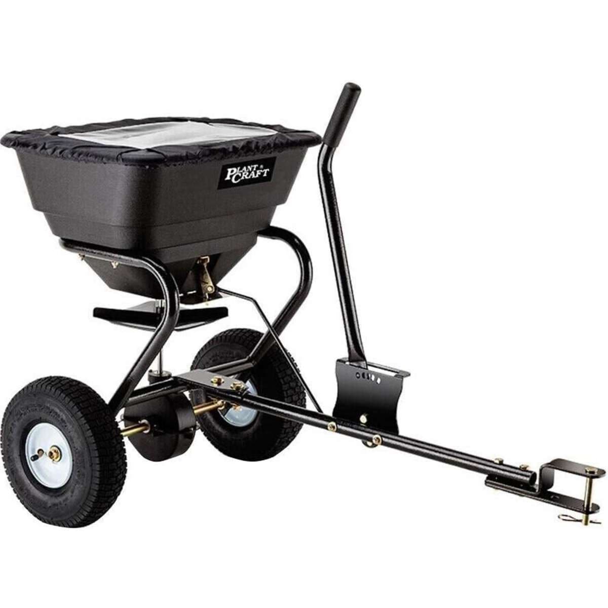 Plantcraft Tow Behind Broadcast Spreader 30Kg 26L Seed Fertiliser Tow Rotary Woolworths