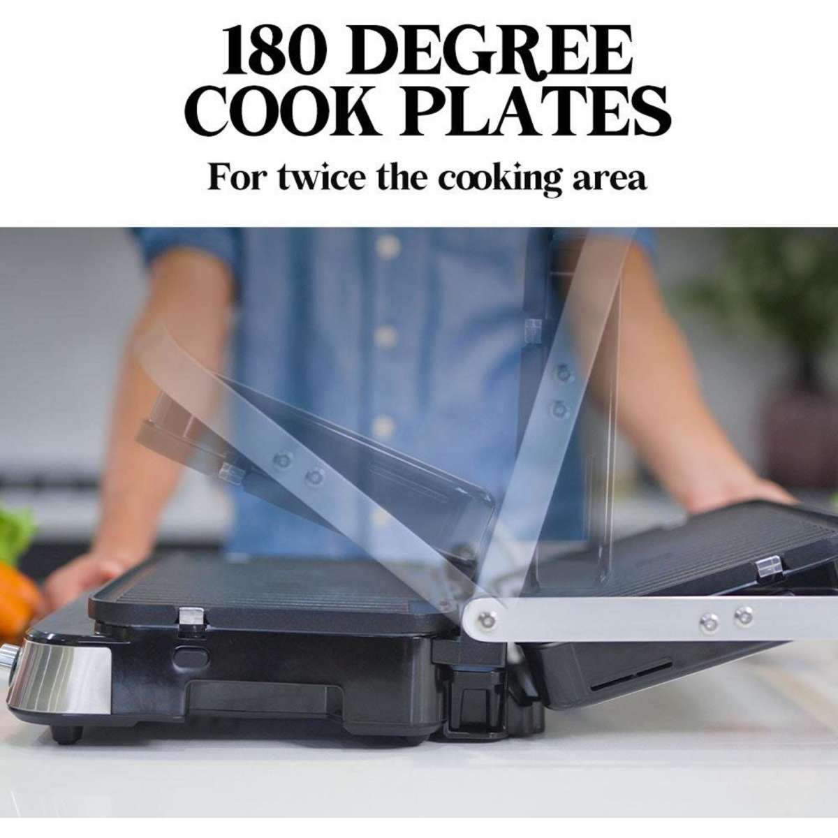 Eurochef Smart Multi Contact Grill Sandwich Panini Press Maker Fast