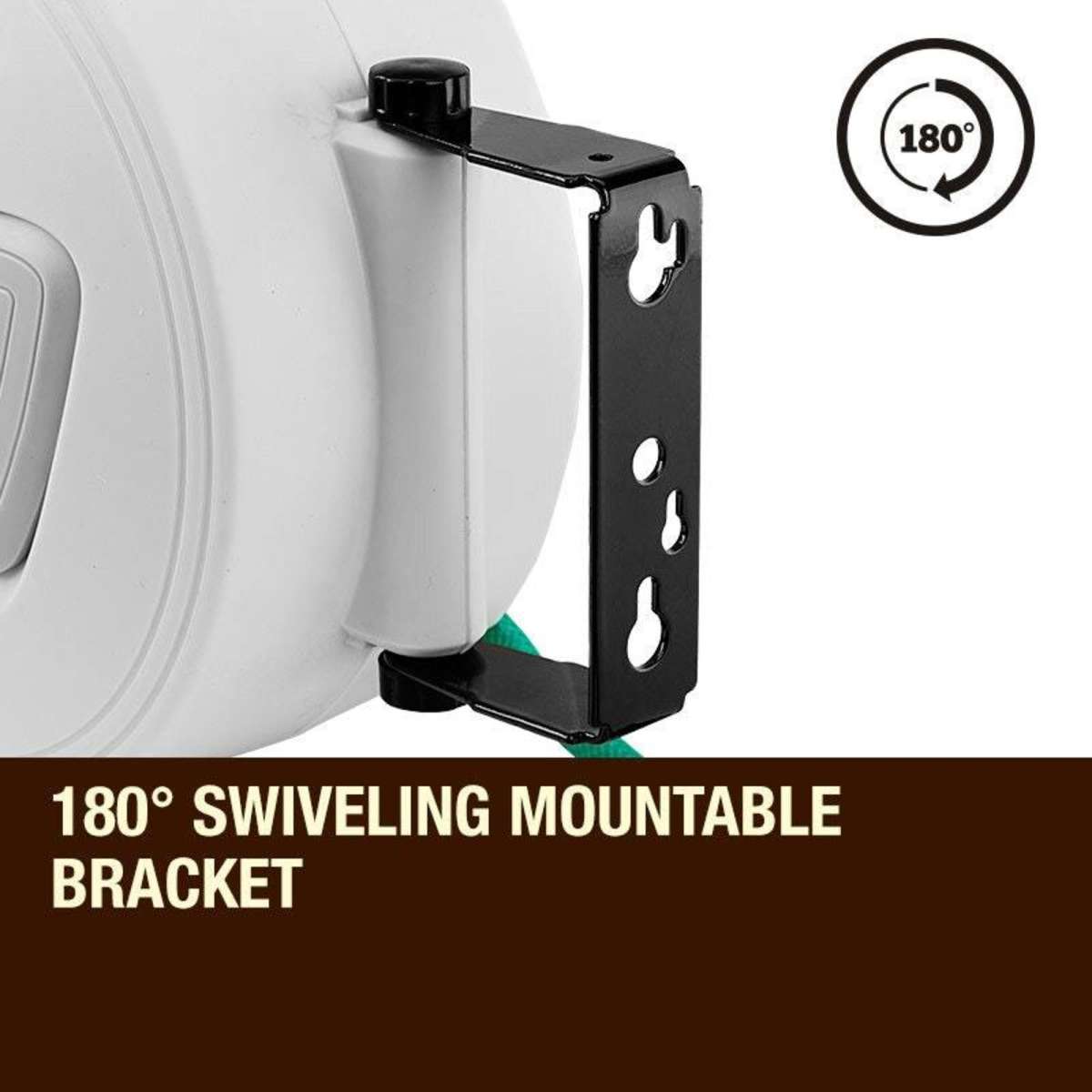 Plantcraft 10M Retractable Garden Water Hose Reel Storage Spray Gun