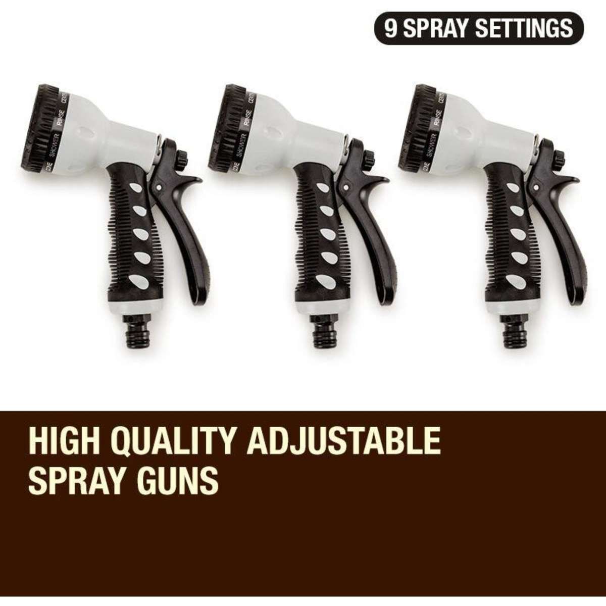 Plantcraft 20M Retractable Garden Water Hose Reel Storage Spray Gun