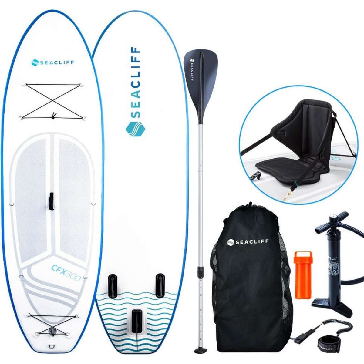 Seacliff Stand Up Paddle Board Inflatable Paddleboard Kayak Surf Board