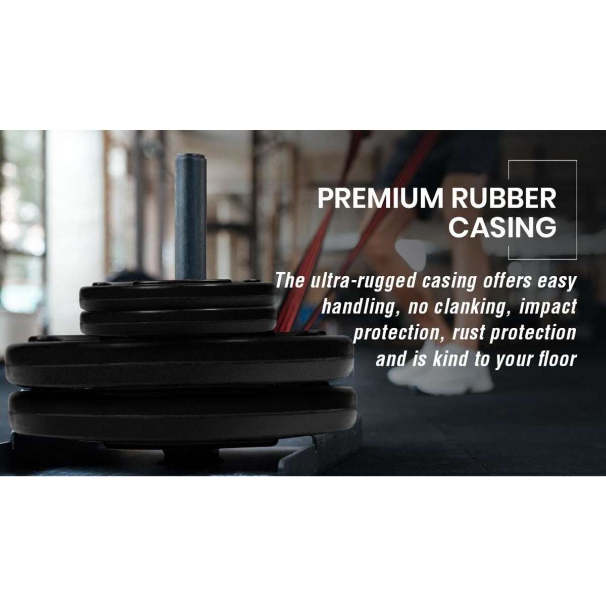 2 X 5Lb Olympic Weight Plates Weights Plate Set Pair Fitness Home Gym Rubber Woolworths