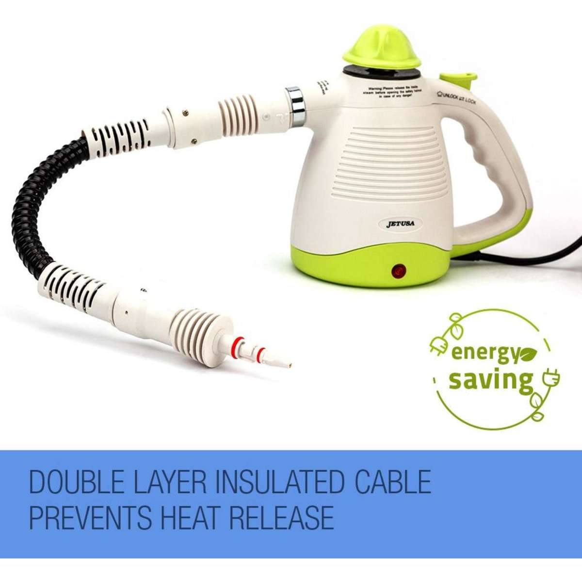 JetUsa Portable Steam Cleaner MultiPurpose High Pressure Handheld