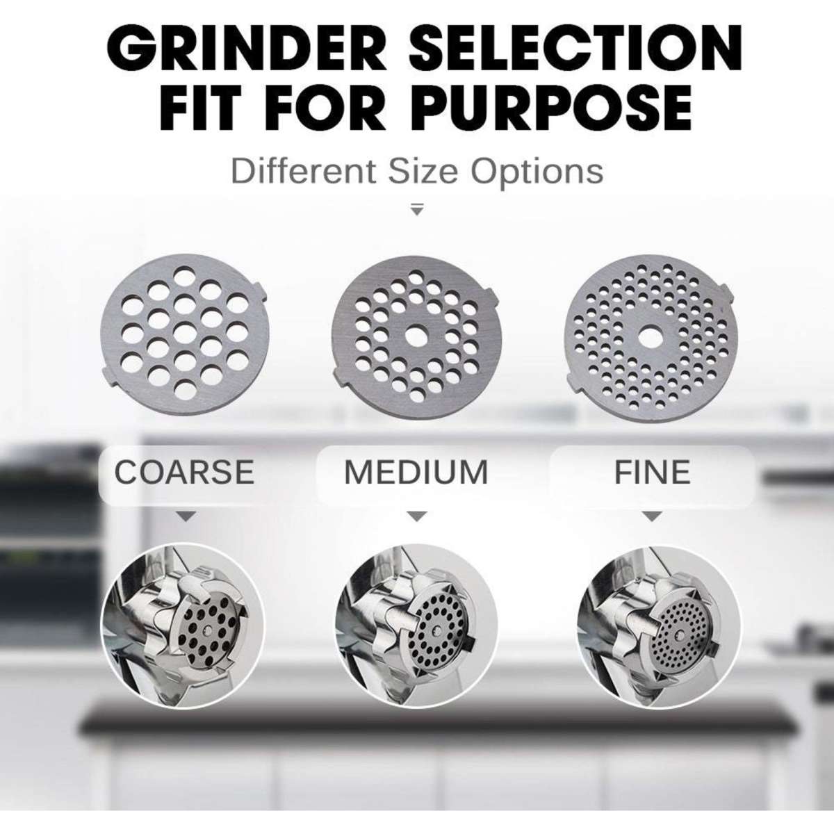 Eurochef 2800W Electric Meat Grinder Mincer Sausage Filler Kibbe Maker