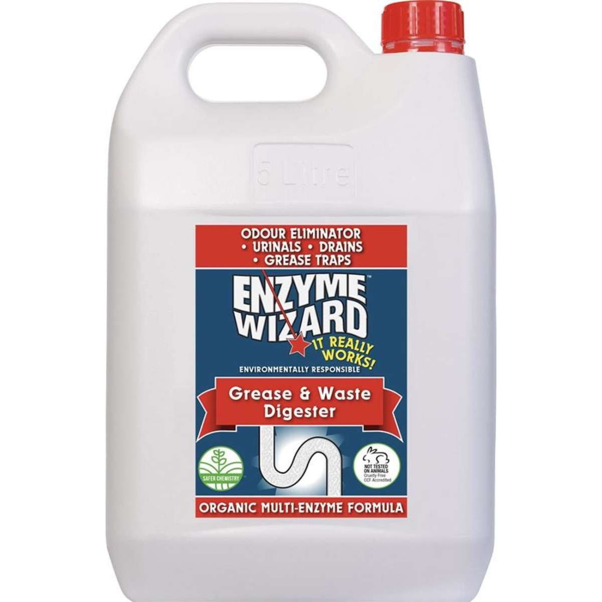 Enzyme Wizard 5L Liquid Grease & Waste Digester Odour Eliminator Woolworths