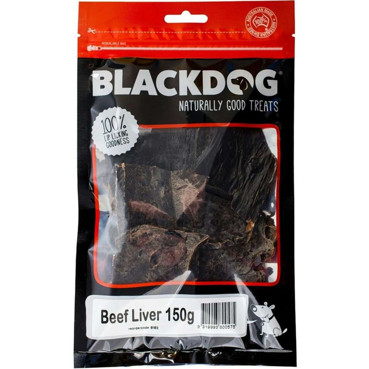 Blackdog Naturally Good Treats Beef Liver 150g Woolworths