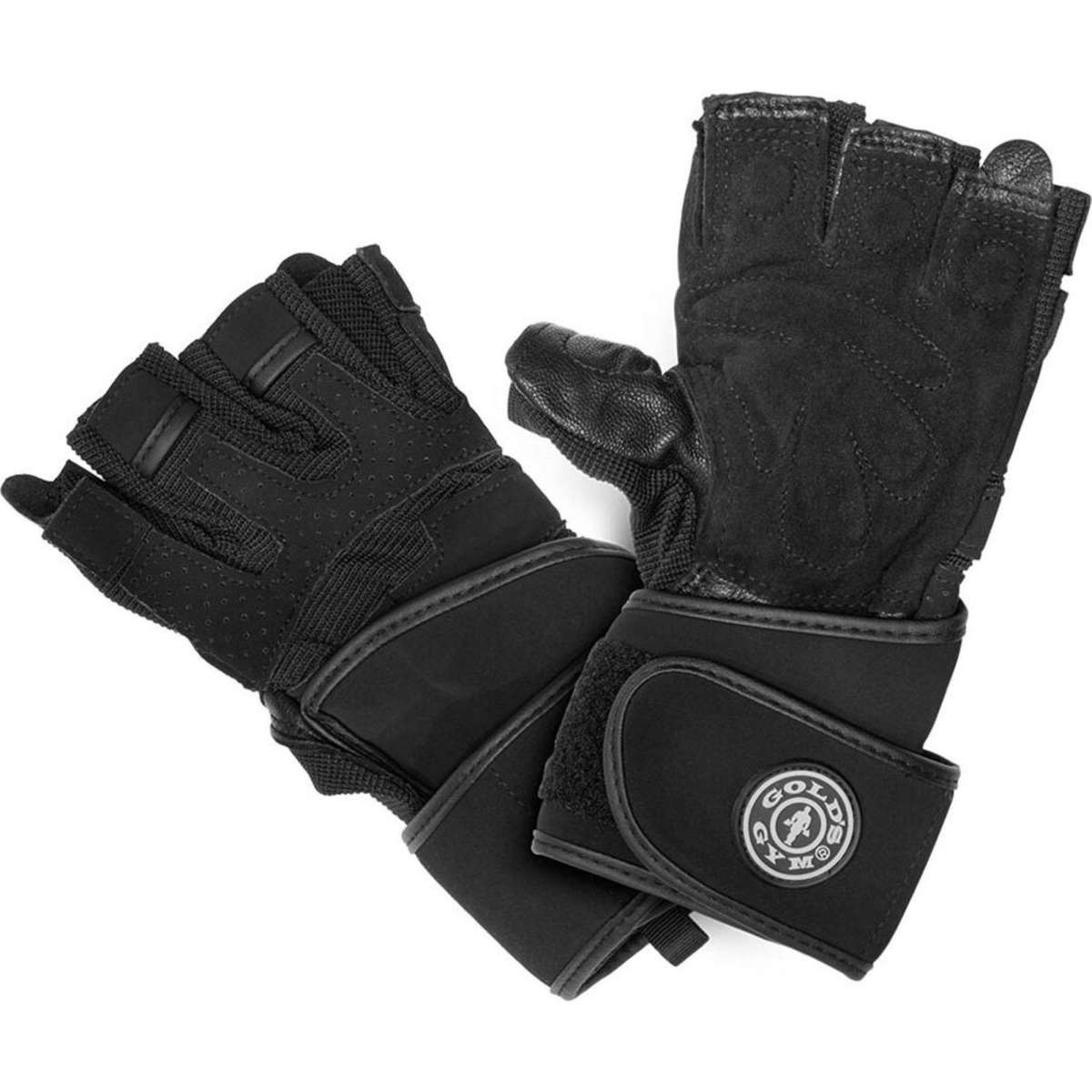 Gold s Gym Leather Suede Training Weight Lifting Fitness Glove S