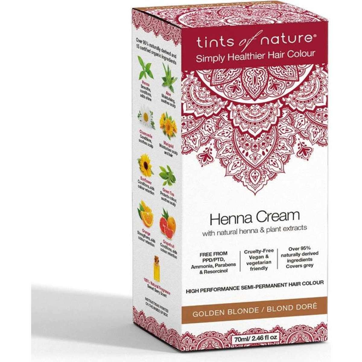Tints Of Nature Tints Henna Cream Golden Blonde 70ml Woolworths