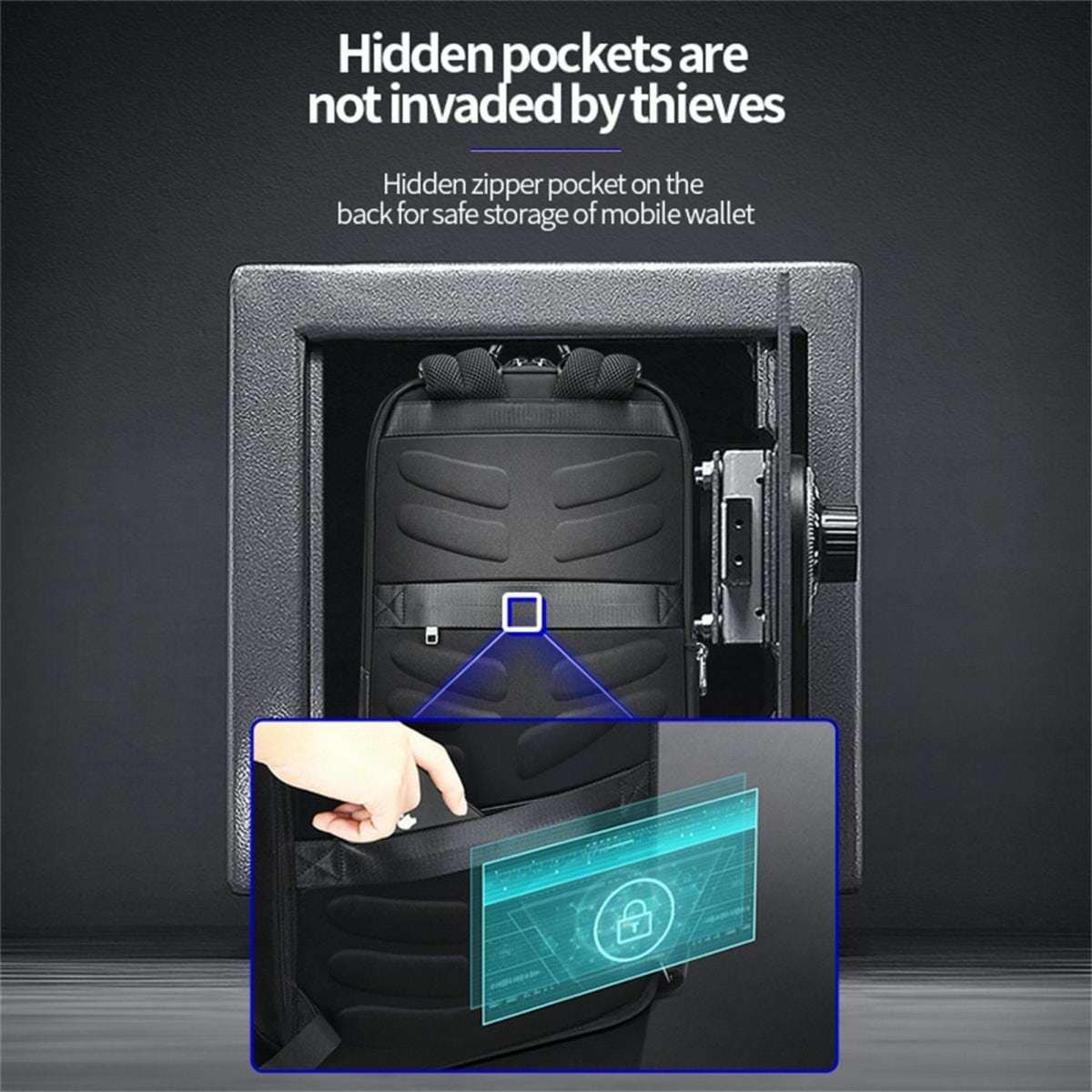 Bopai AntiTheft Smart Laptop Backpack & Usb Charging Luxury Leather