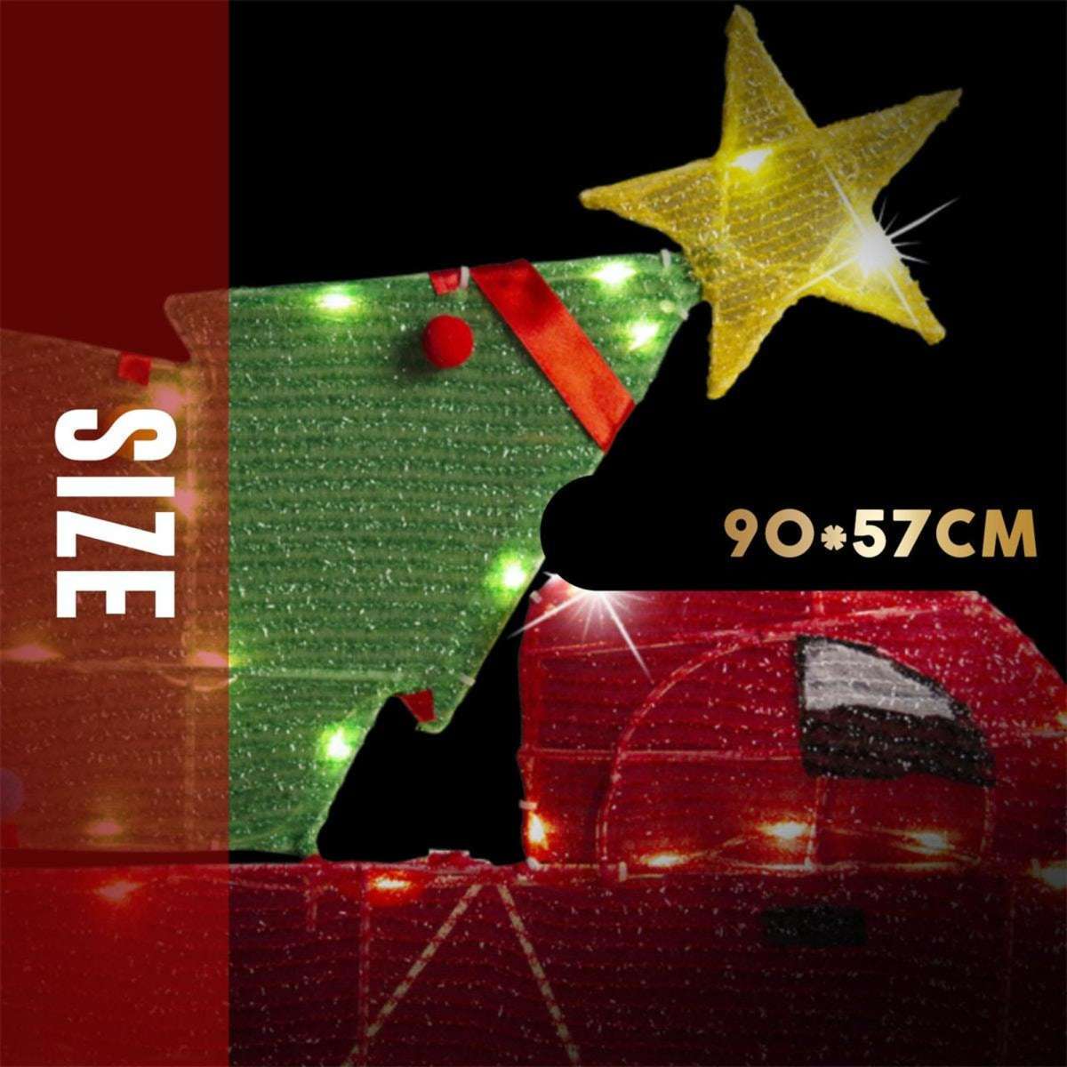 Stockholm Christmas Lights LED Pickup Truck Mesh Tinsel Woolworths