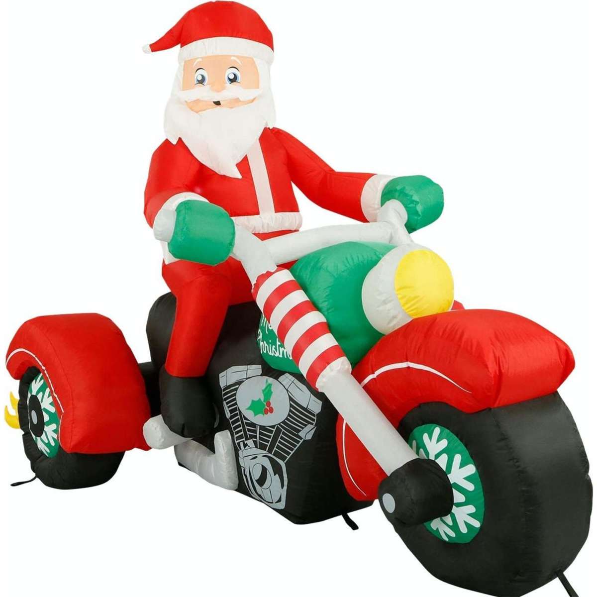 Stockholm Christmas Inflatable Santa On Jumbo Drag Bike Outdoor Xmas ...