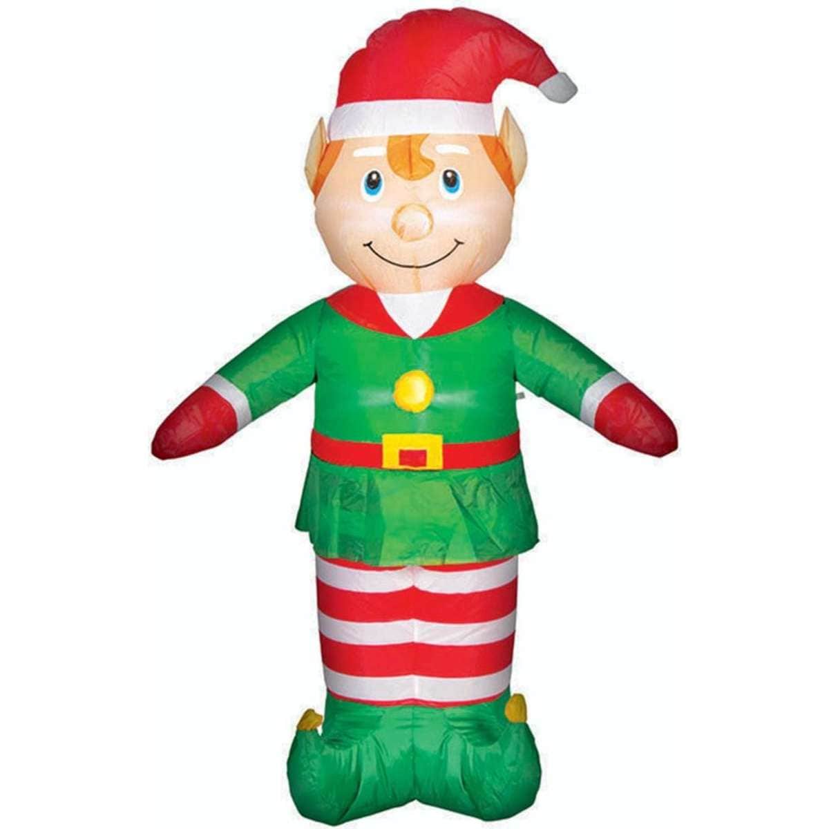 Stockholm Christmas Inflatable Cute Elf 1.2M Outdoor Xmas Lights