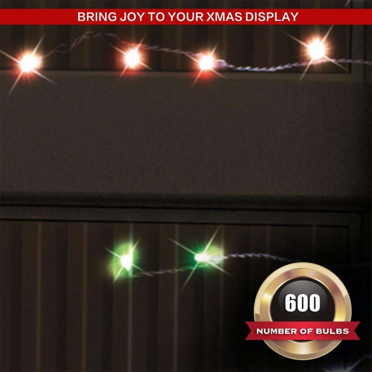 Stockholm Christmas Lights Solar Snowy Icicles 600 LED Multi Woolworths