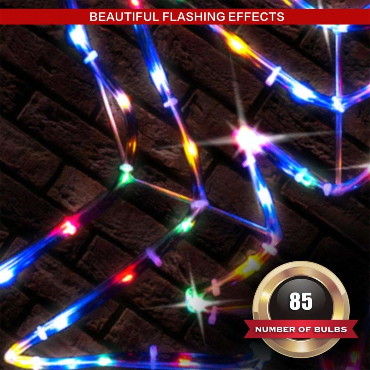 Stockholm Christmas Lights Solar LED Star Tubelight Multi Woolworths