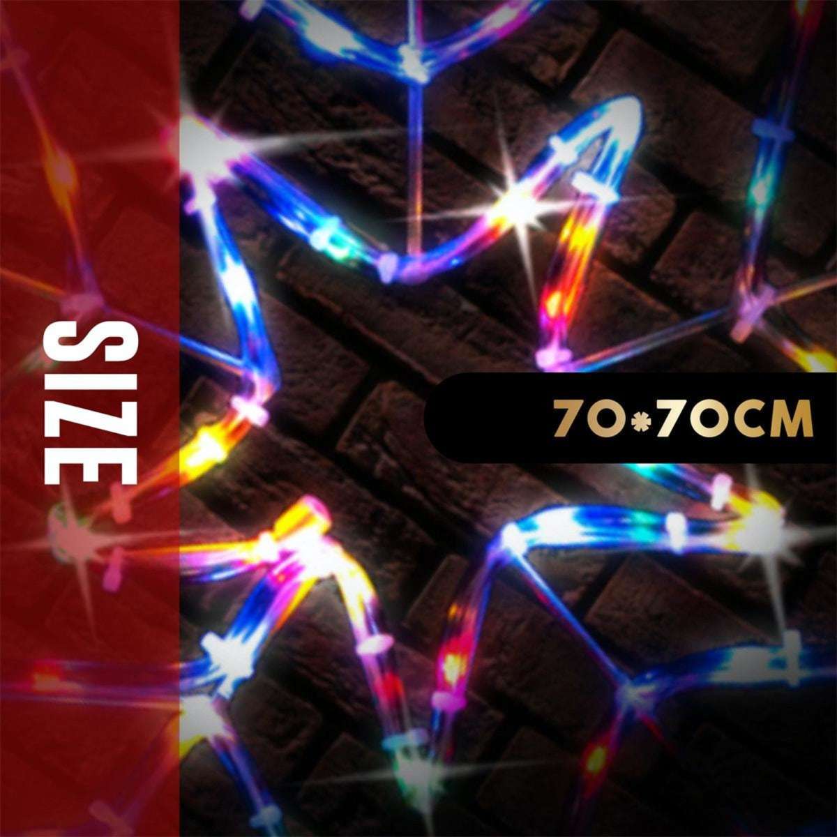 Stockholm Christmas Lights Solar LED Star Tubelight Multi Woolworths