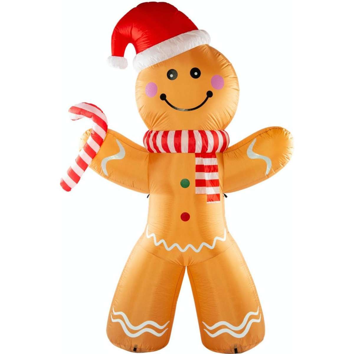 Stockholm Christmas Inflatables Gingerbreadman 2.4M Outdoor Xmas Lights