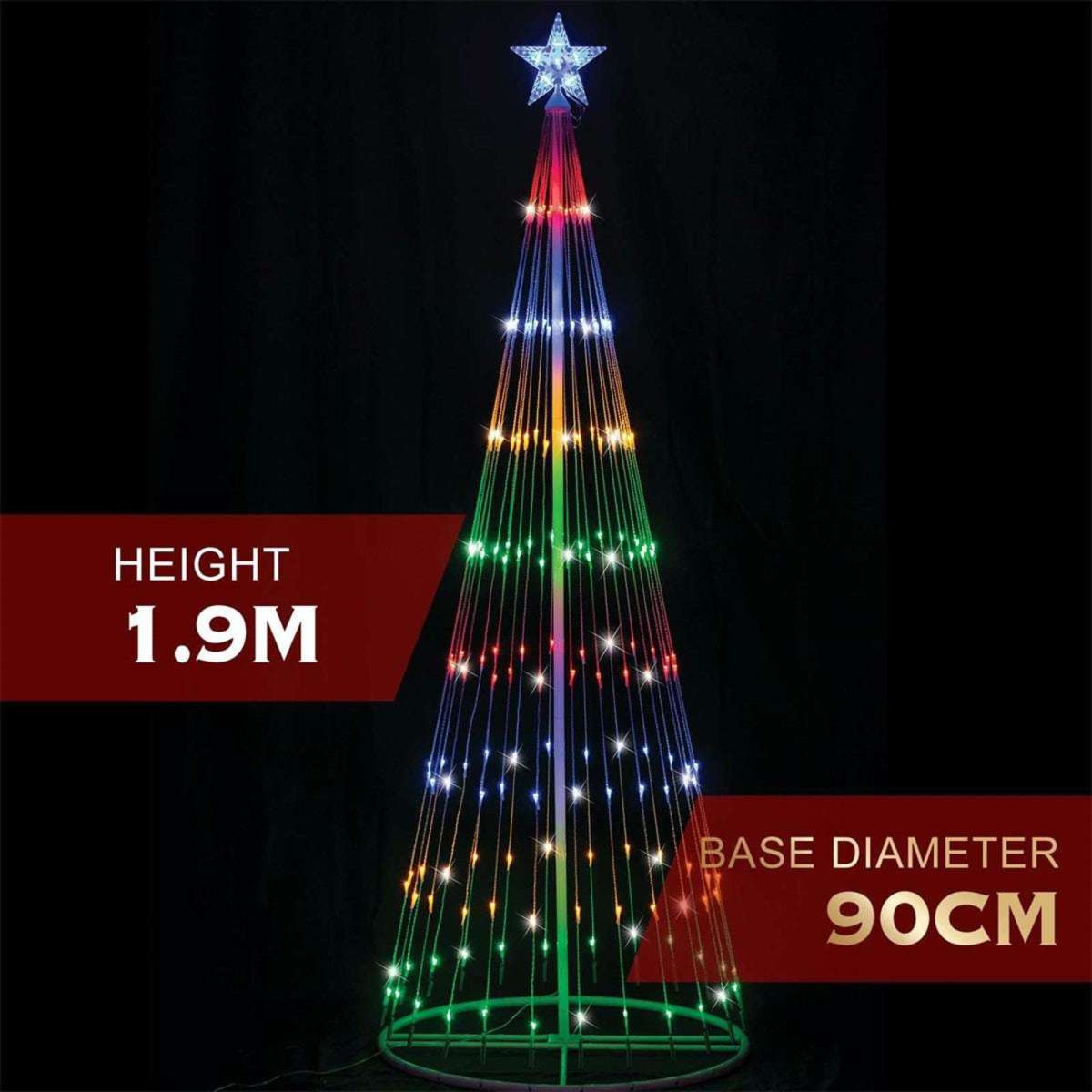 Stockholm Christmas Lights LED Digital Strands Tree 1.9M Woolworths