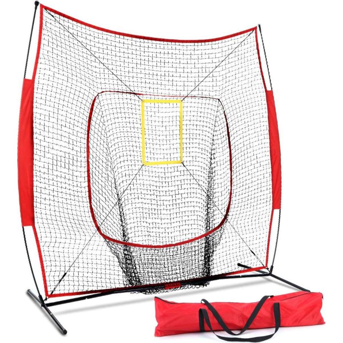 Everfit 7ft Baseball Net Pitching Kit with Stand SoftballÂ Training Aid ...