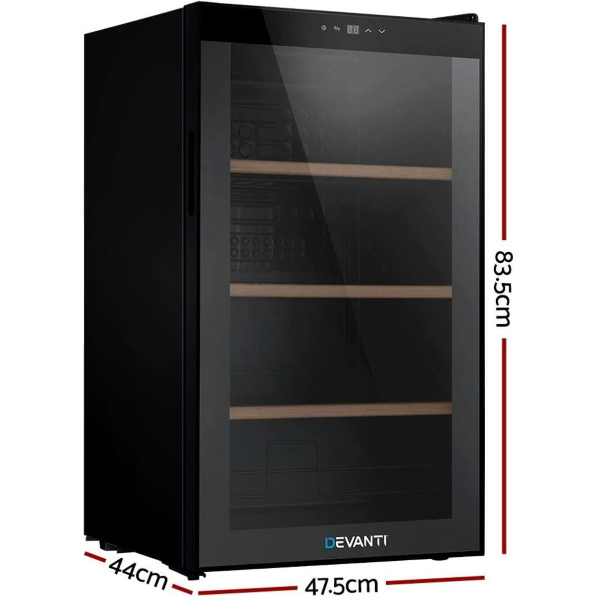 Devanti Wine Cooler Fridge 34 Bottles Woolworths