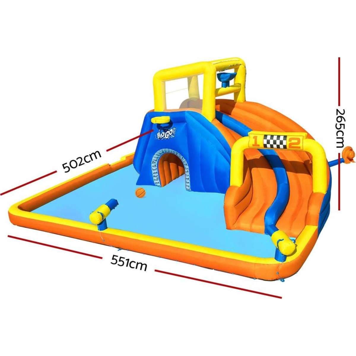Bestway Inflatable Water Slide Jumping Castle Double Slides for Pool Playground Woolworths