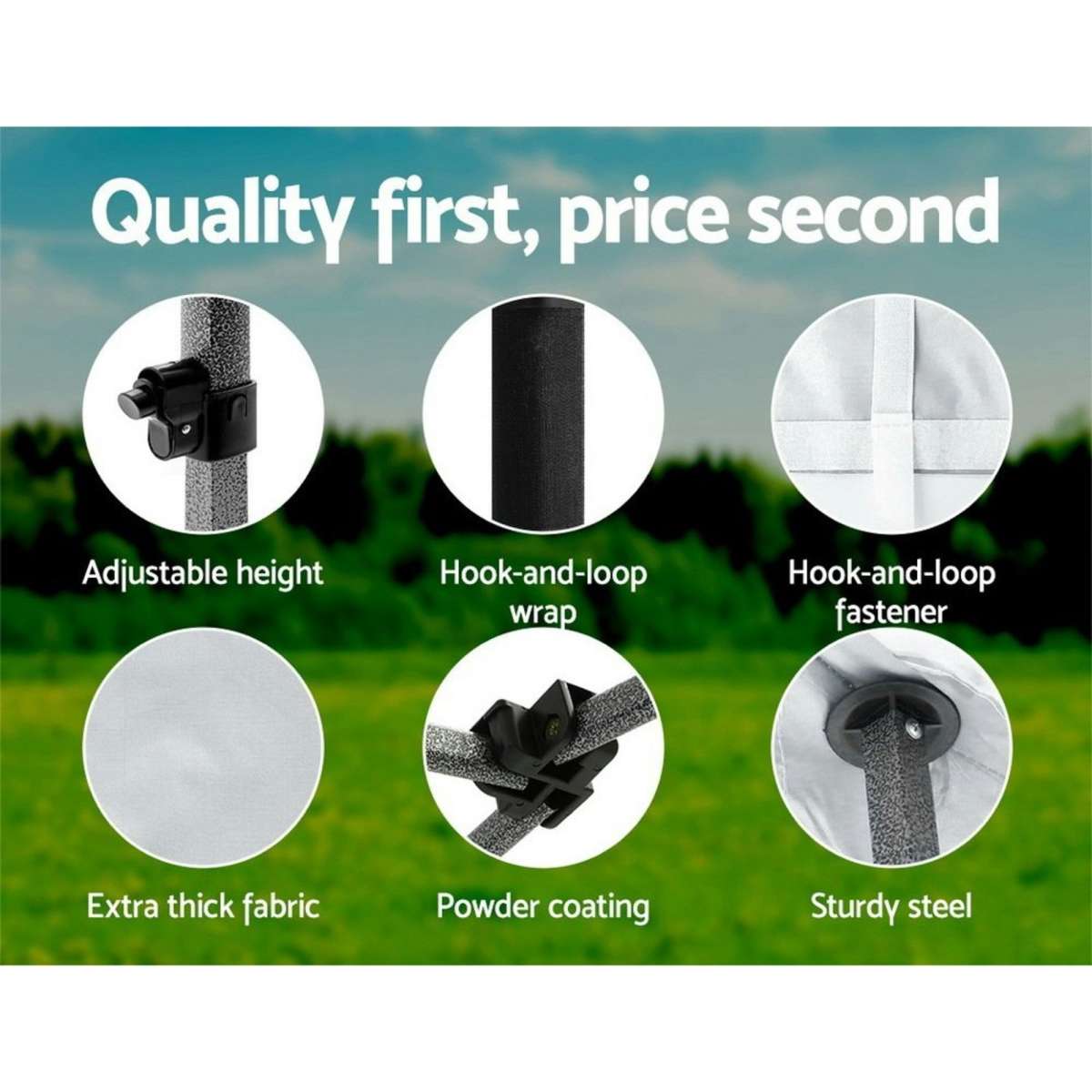 Instahut Gazebo 3x6 Pop Up Marquee Folding Tent Wedding Gazebos Camping