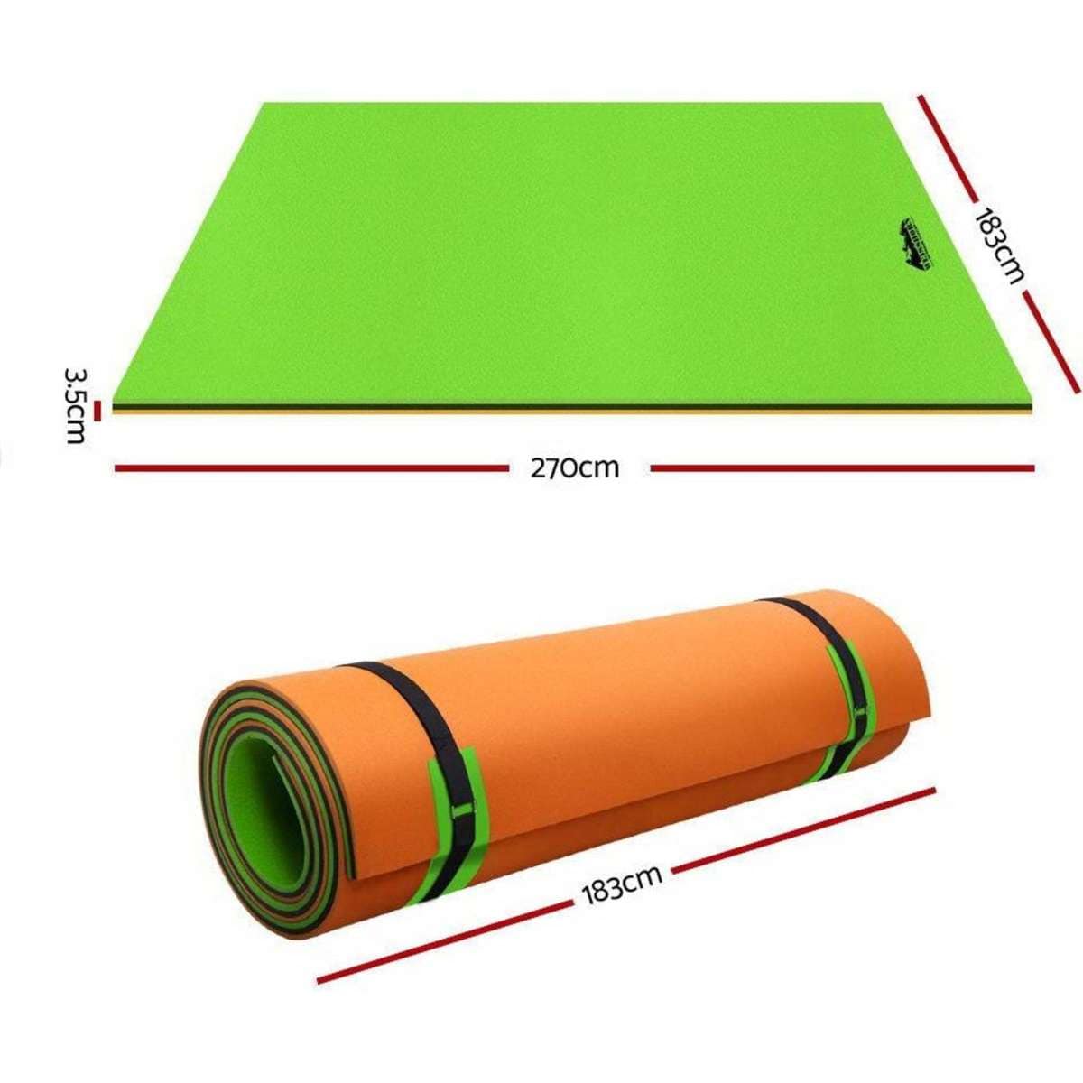 Weisshorn Floating Water Mat 2.7x1.8m Foam Pad Swimming Pool Island