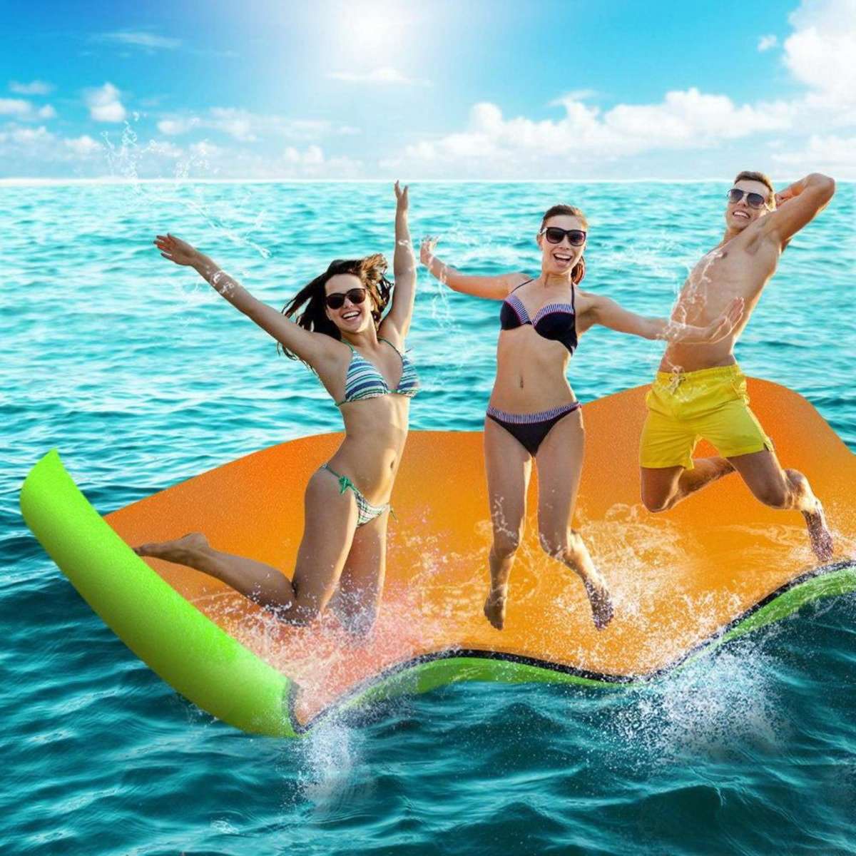 Weisshorn Floating Water Mat 2.7x1.8m Foam Pad Swimming Pool Island