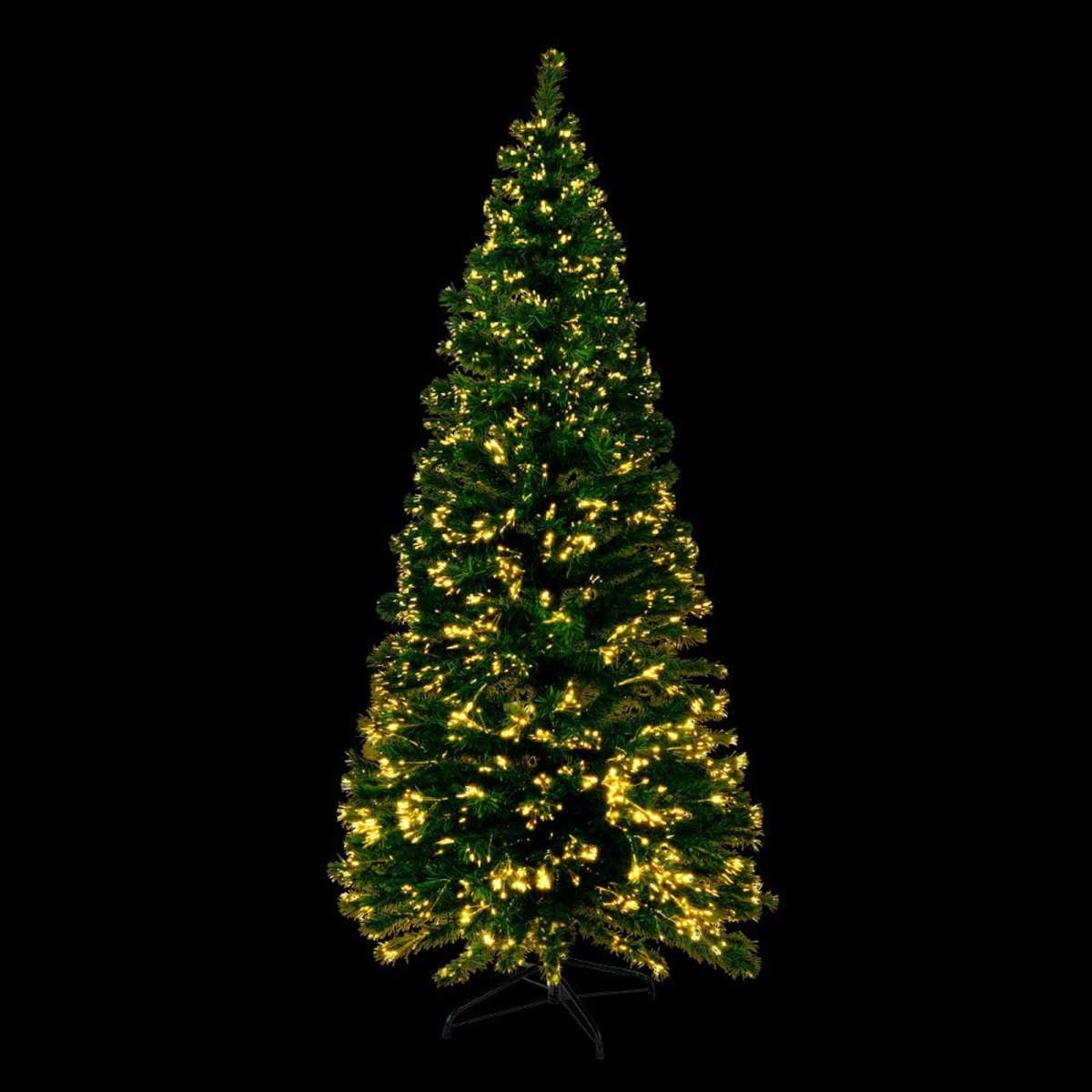 Jingle Jollys 1.8m Christmas Tree Optic Fibre LED Xmas tree Warm White ...