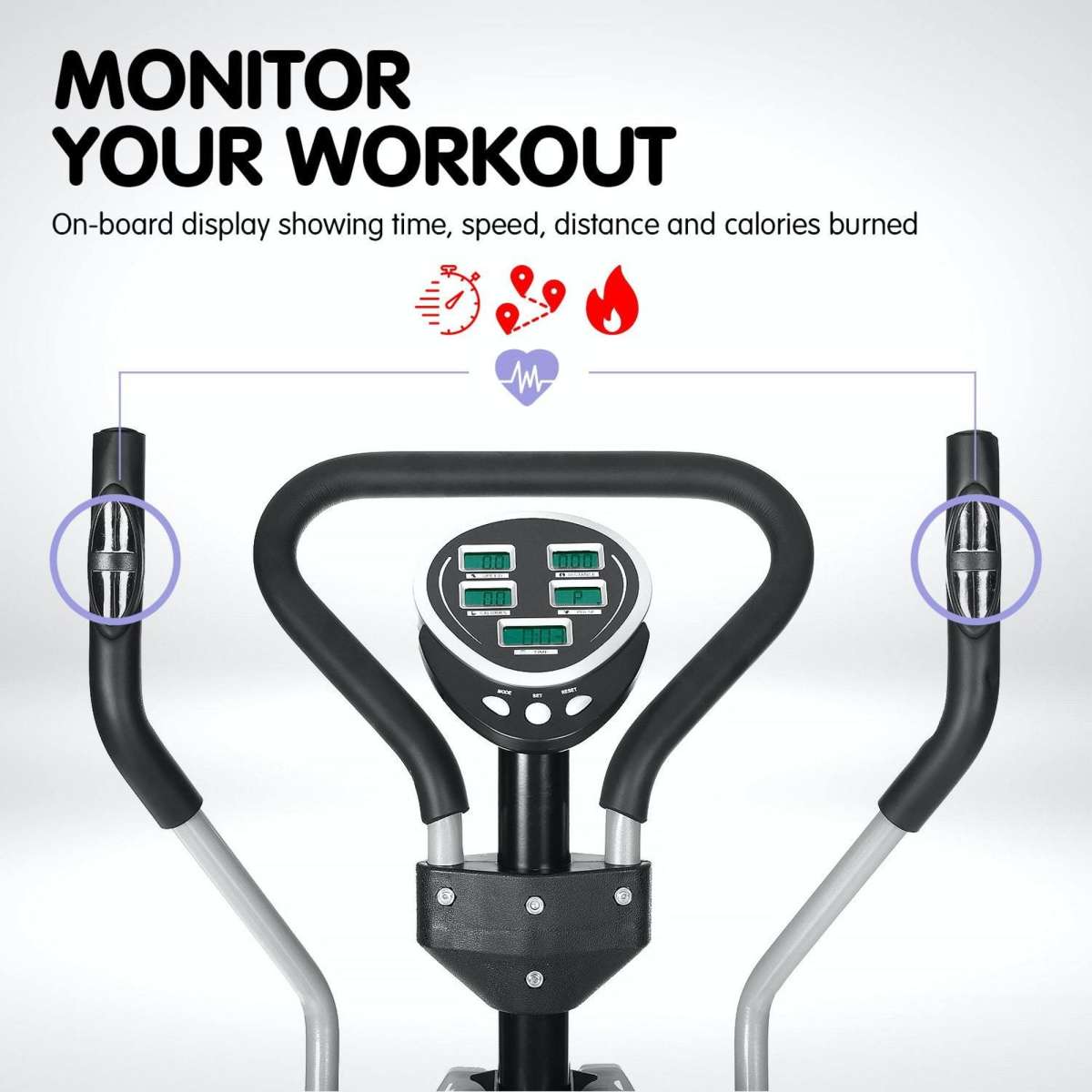 Powertrain 5in1 Elliptical Cross Trainer Bike with Dumbbell Sets