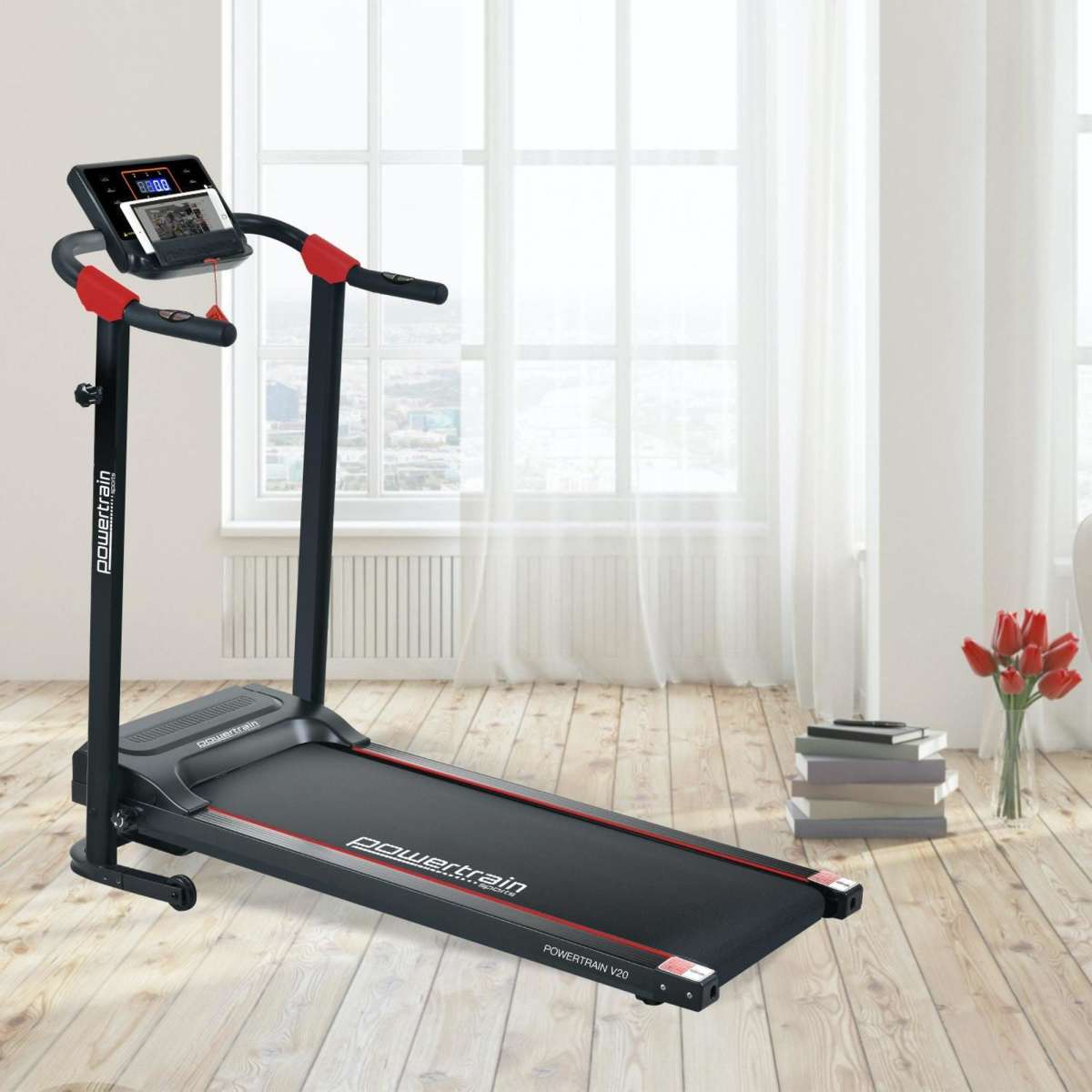 Powertrain V20 Foldable Treadmill Home Gym Cardio Walking Machine Woolworths