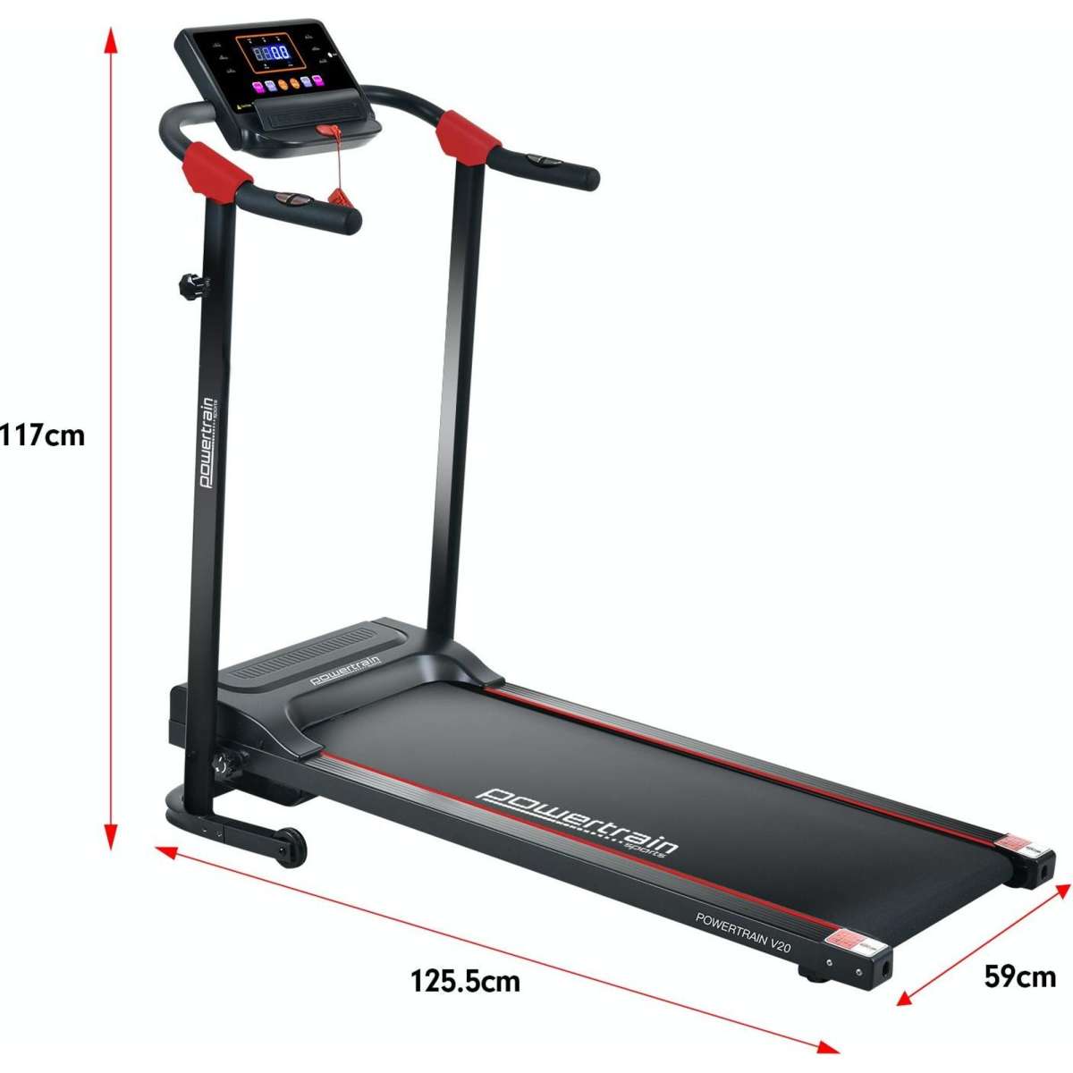 Powertrain V20 Foldable Treadmill Home Gym Cardio Walking Machine
