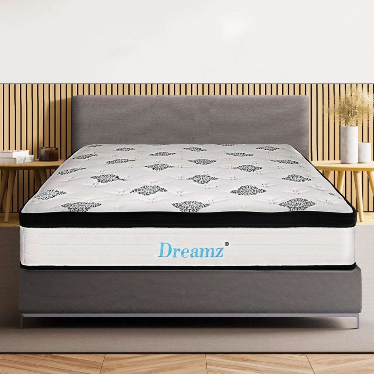 DreamZ Bedding Premium Spring Mattress Bed Top Foam Medium Firm 30CM