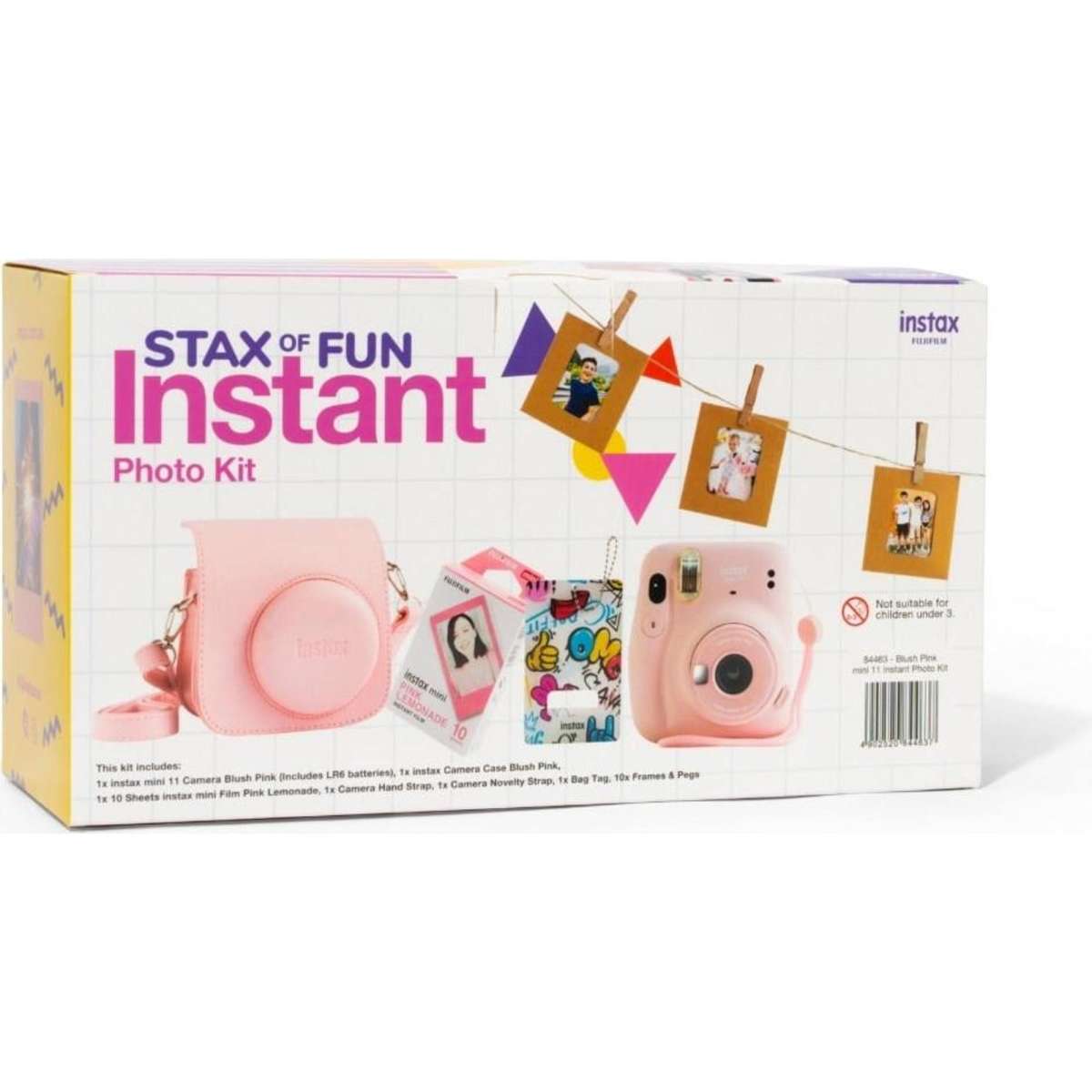 Fujifilm Instax Stax of Fun Instant photo Kit Pink Woolworths