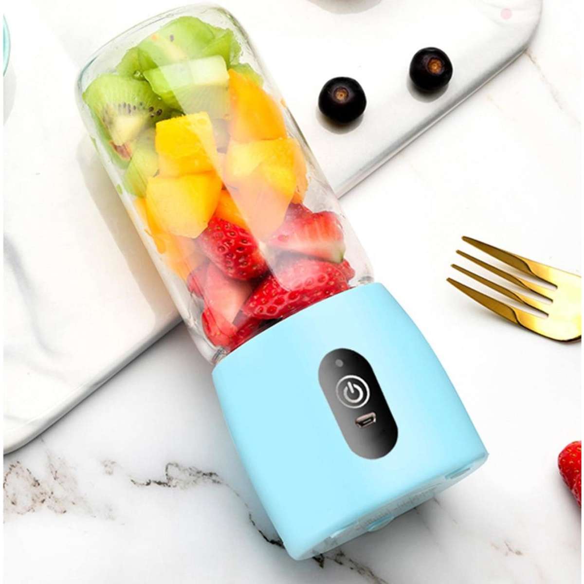 SOGA Portable Mini USB Rechargeable Handheld Juice Extractor Fruit ...