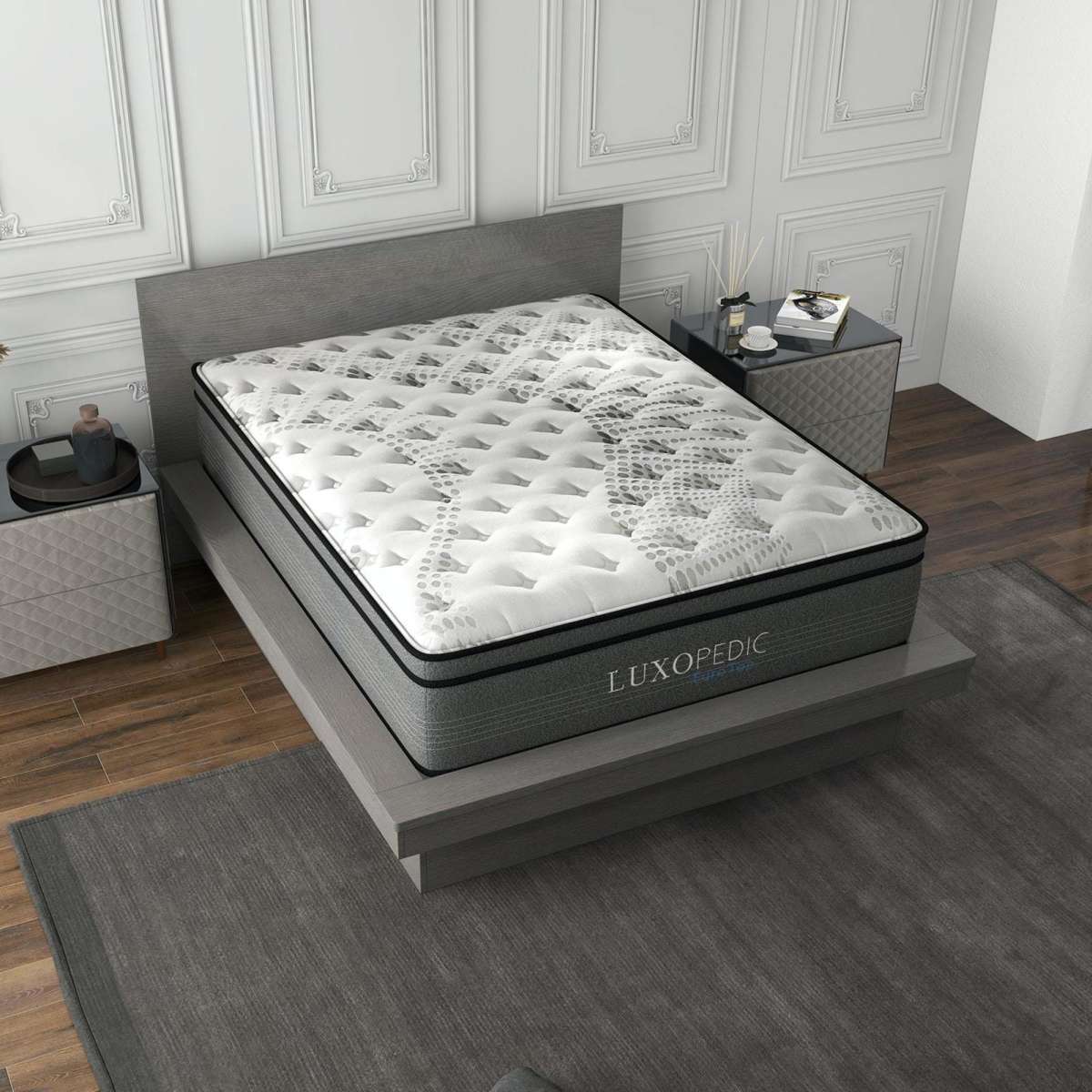 Luxopedic Pocket Spring Mattress 32CM Euro Top Medium Firm || Single ...