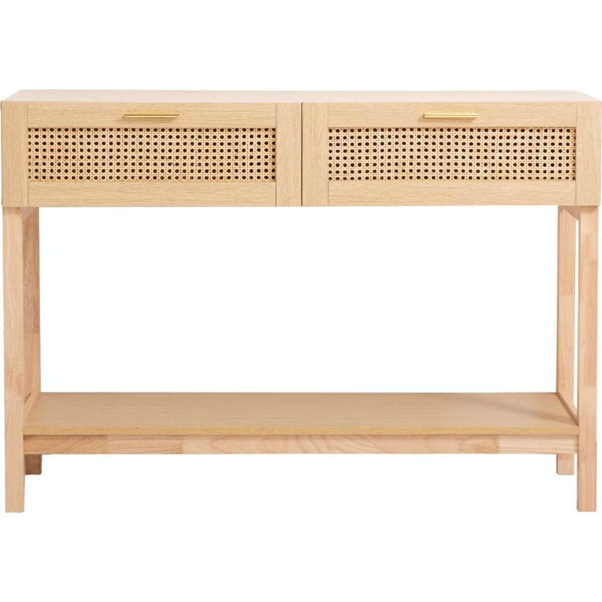 Casa Decor Santiago Rattan Console Table Entry Table Storage Hallway