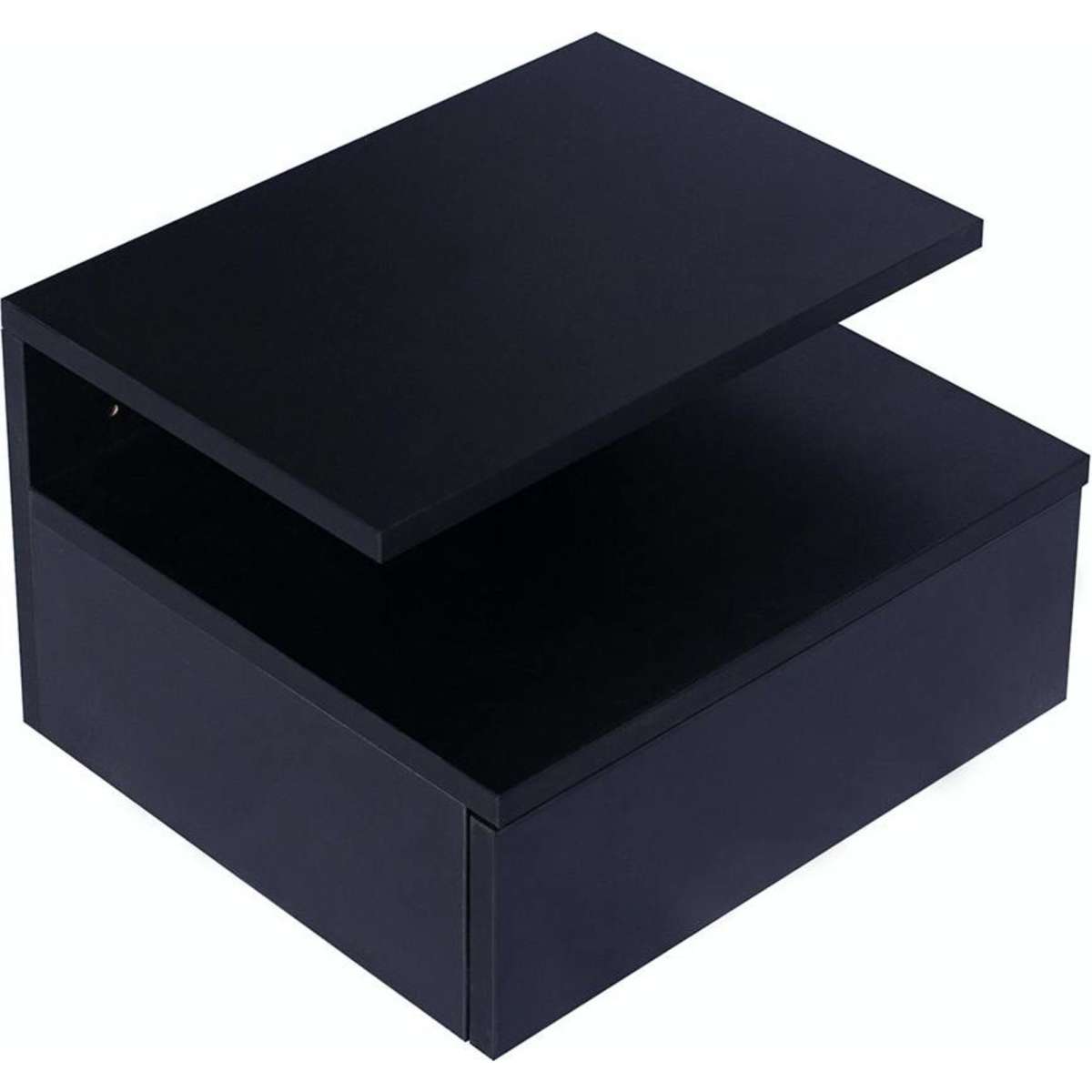 Levede 2x Bedside Tables Side Table LED Ambiant Lighting Wall Mounted