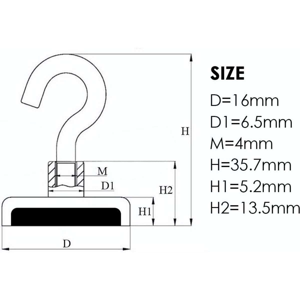 Traderight 10x 5.5kg Hanger Holder Hooks Rare Earth
