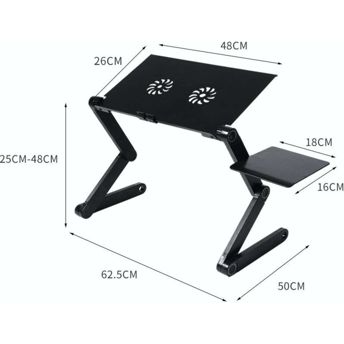 Levede Laptop Desk Computer Table Stand Adjustable Foldable Bed Tables