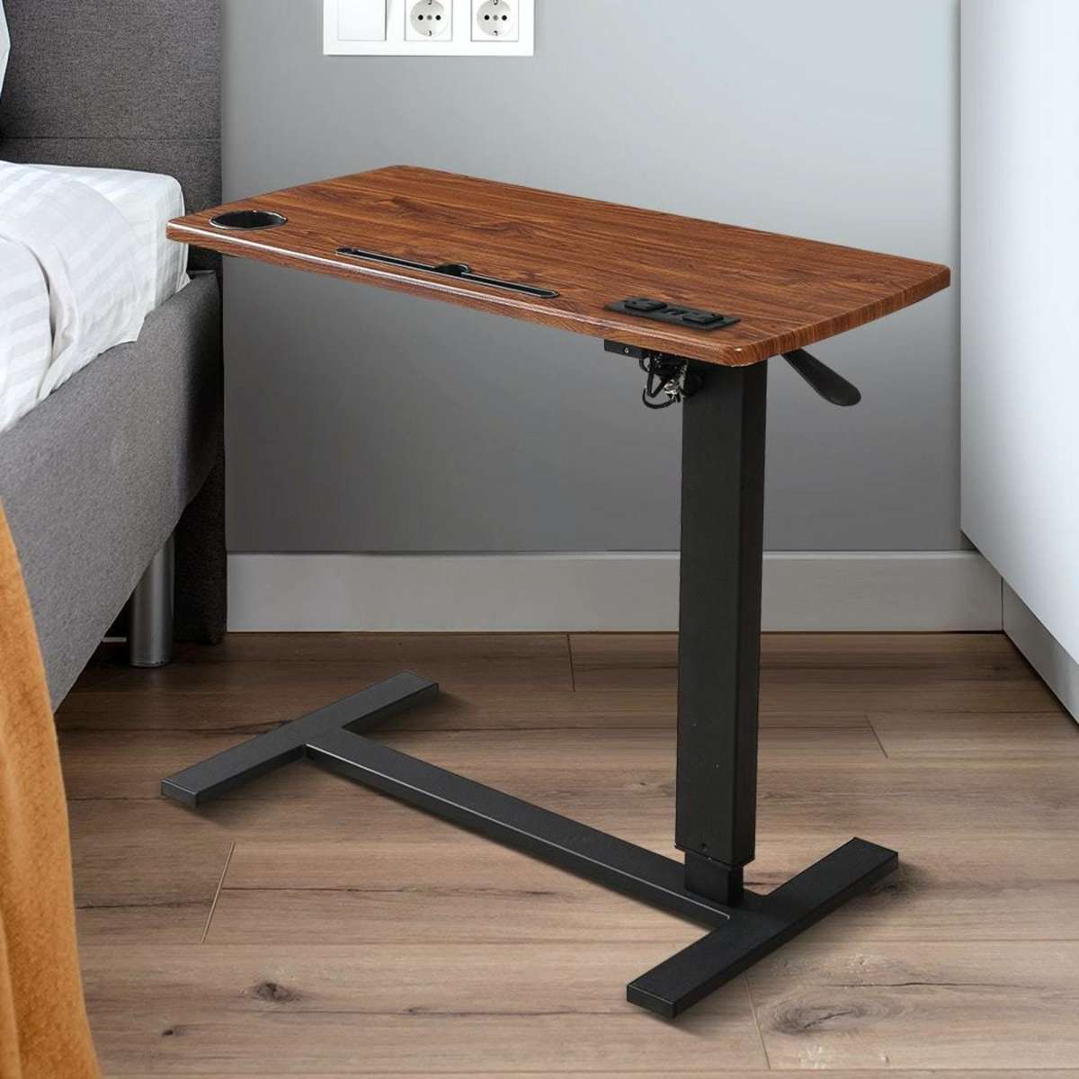 Levede Standing Desk Height Adjustable Sit Stand Office Computer Table Foldable Woolworths