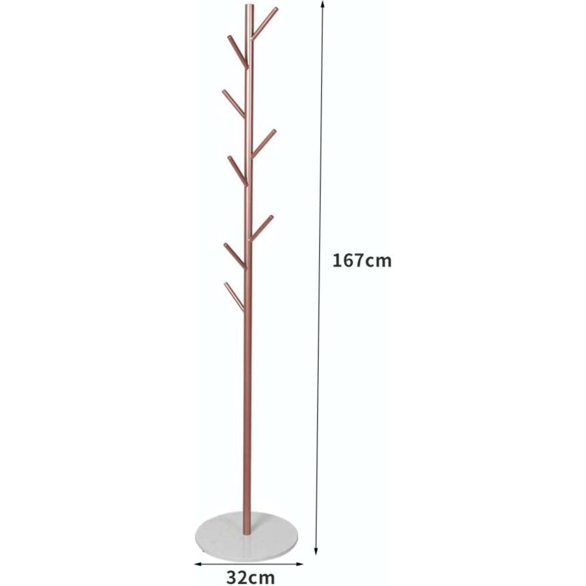 Levede Coat Rack Hat Clothes Stand Hanger Garment Hook Metal Organizer