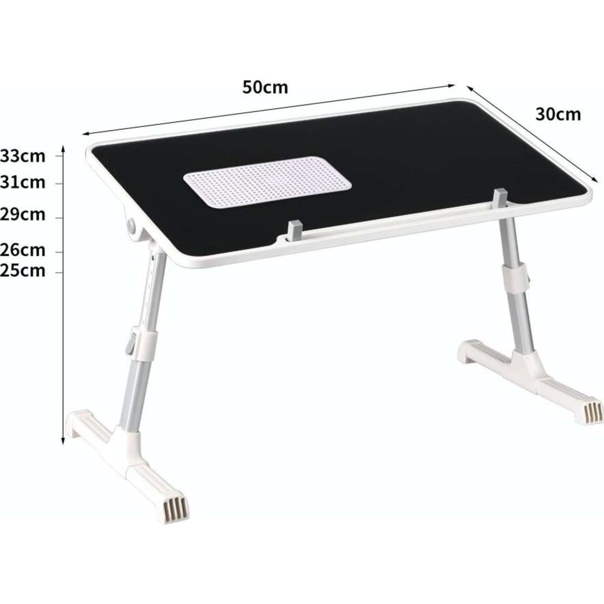 Levede Laptop Desk Computer Stand Table Foldable Tray Fan Adjustable