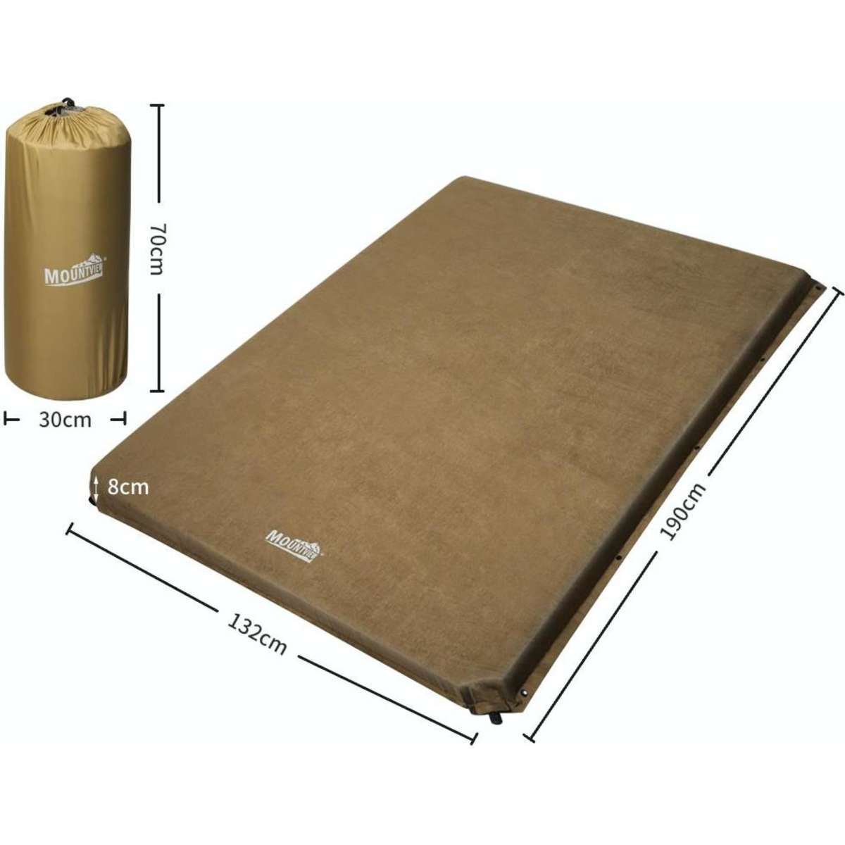 Mountview Self Inflating Mattress Sleeping Camping Mat Air Bed Double