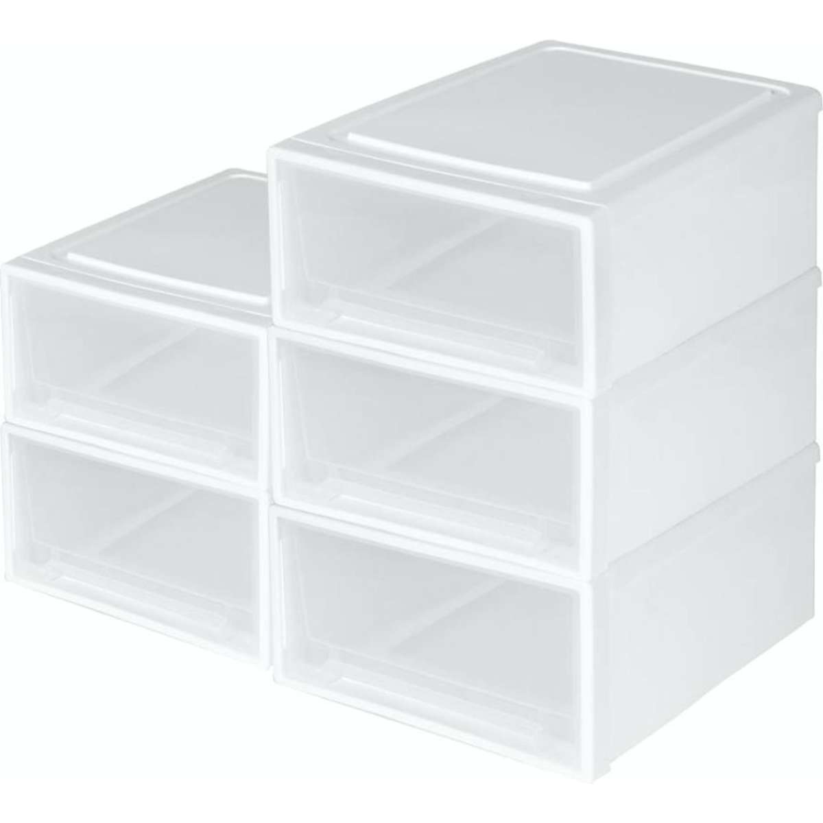 Traderight 5x Storage Drawers Boxes Cloth Shoes Toy Organiser